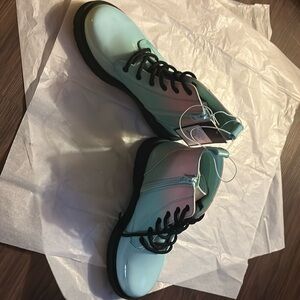 Cotton candy colored combat boots, brand new w/tags only one minor imperfection